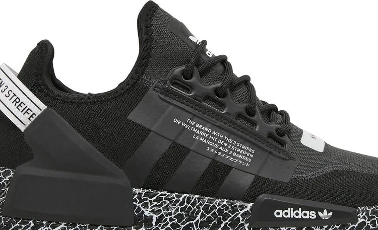 Adidas NMD_R1 V2 'Crackled - Black Carbon' sneakers, black