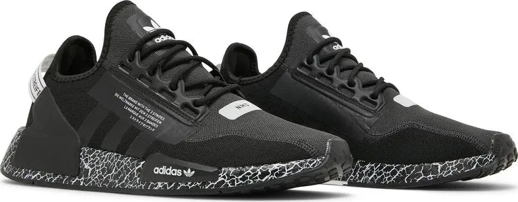 Adidas NMD_R1 V2 'Crackled - Black Carbon' sneakers, black