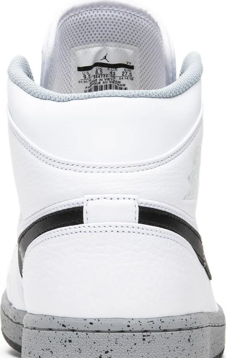 Air Jordan 1 Mid White Cement sneakers, white