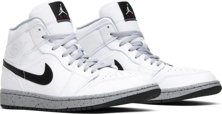 Air Jordan 1 Mid White Cement sneakers, white