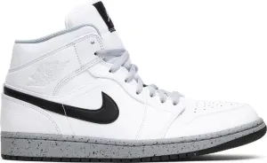 Air Jordan 1 Mid White Cement sneakers, white