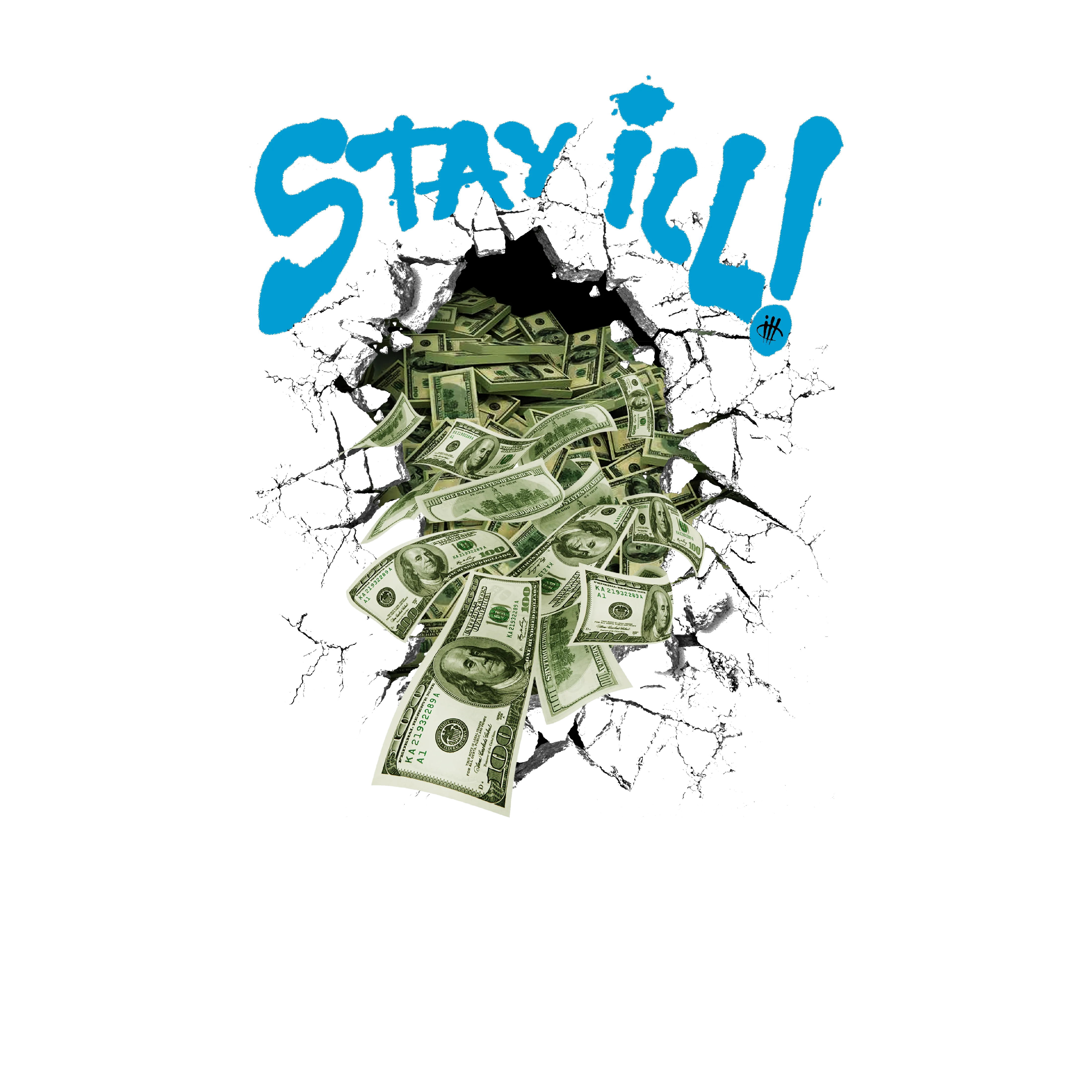 Air Jordan 9 “Powder Blue” | illcurrency Black T-Shirt (Stay ill)
