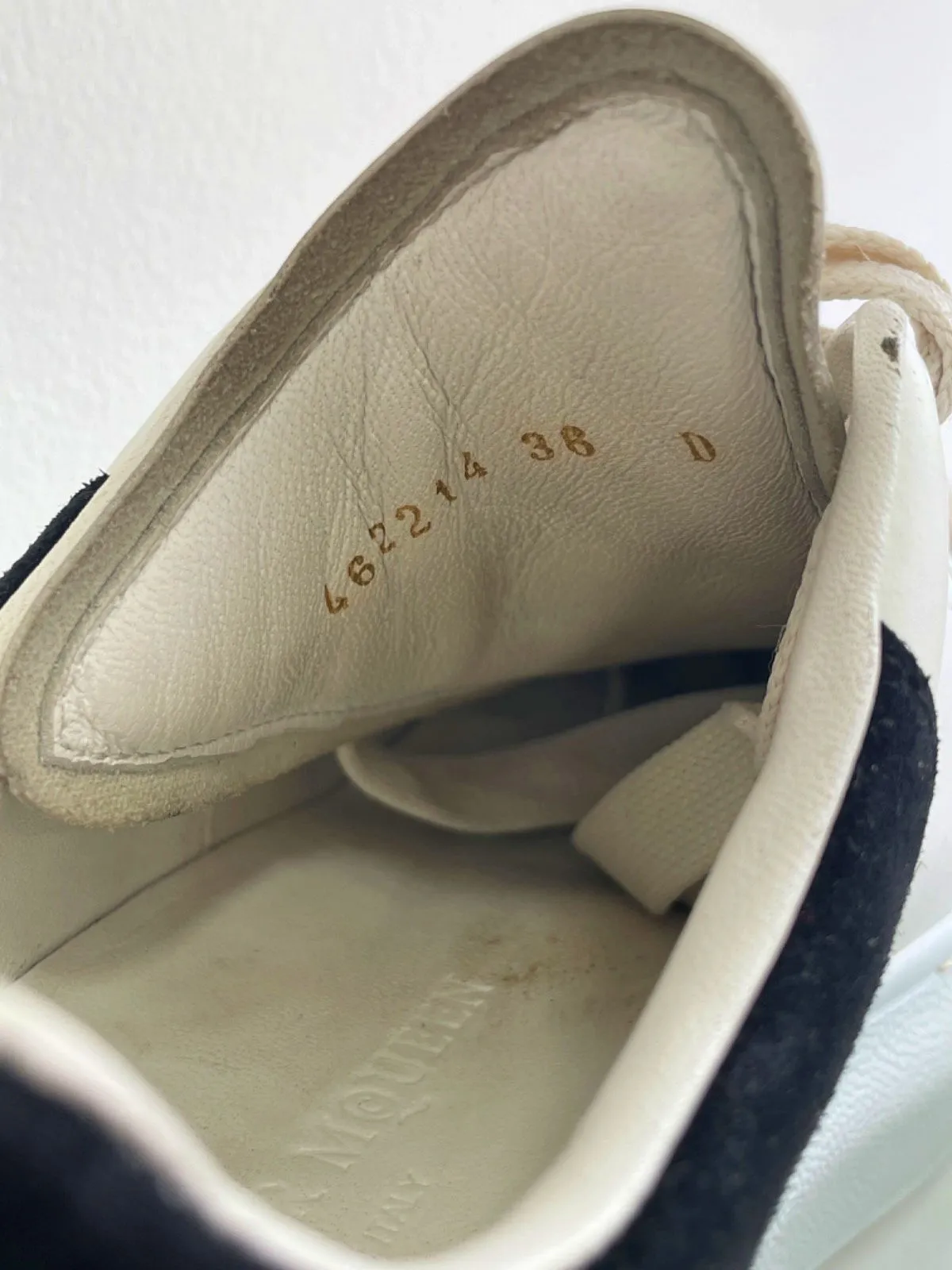 Alexander McQueen White/Black Oversized Sneakers EU 36 UK 3