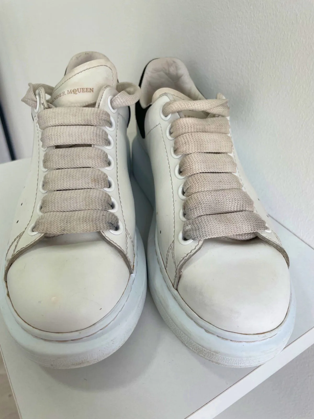 Alexander McQueen White/Black Oversized Sneakers EU 36 UK 3