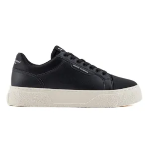 ARMANI EXCHANGE Hammered Leather Sneakers XUX236-BLK