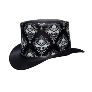 Biker Victorian Leather Top Hat
