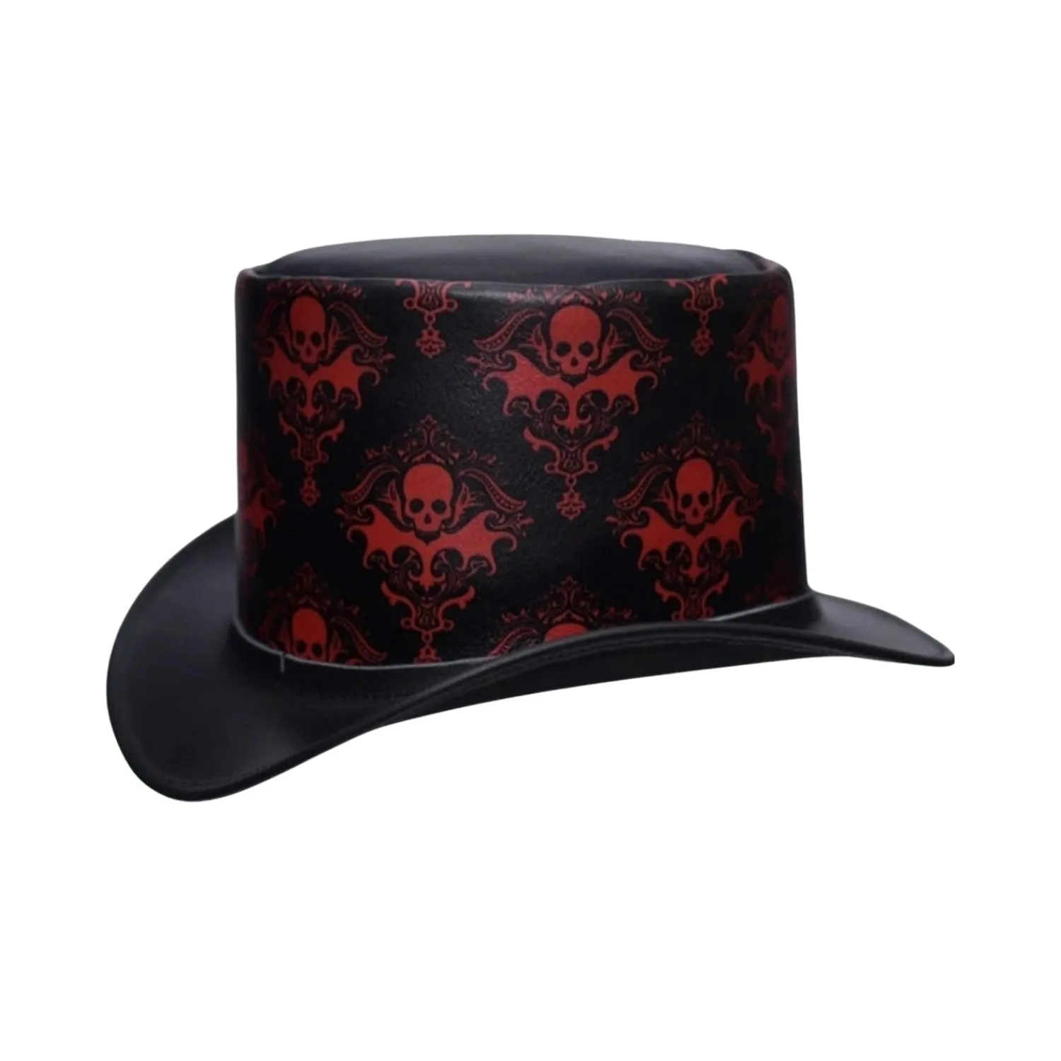 Biker Victorian Leather Top Hat