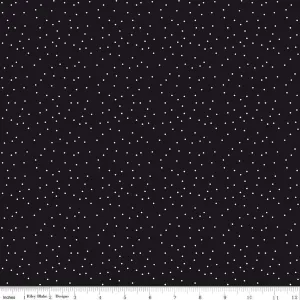 Black Tie Black Dots Yardage by Dani Mogstad for Riley Blake Designs |C13757 BLACK