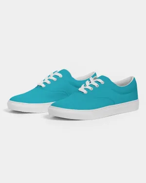 Bright Warm Cyan Men's Canvas Sneakers | Men's | Bright Pure Warm Cyan | C100M0Y25K0