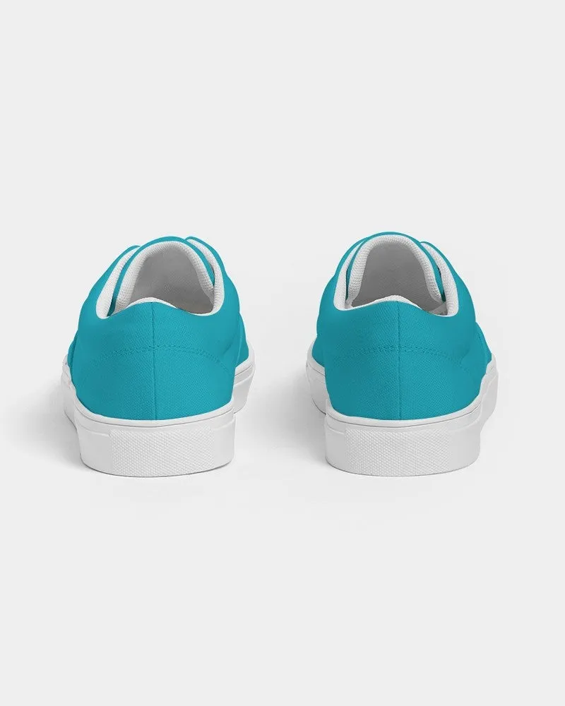 Bright Warm Cyan Men's Canvas Sneakers | Men's | Bright Pure Warm Cyan | C100M0Y25K0