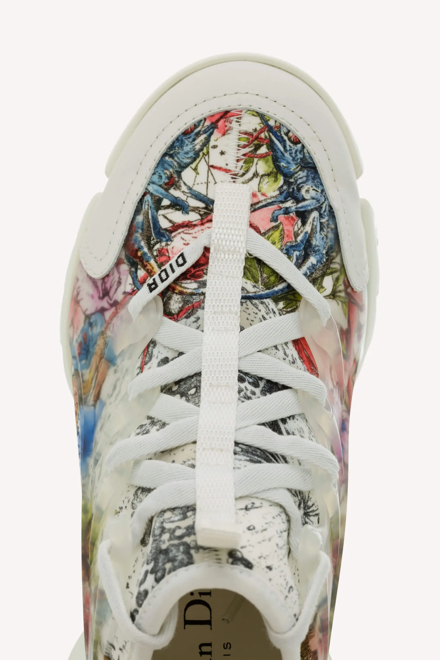 CHRISTIAN DIOR D-CONNECT ZODIAC PRINTED WHITE MULTICOLOR SNEAKERS