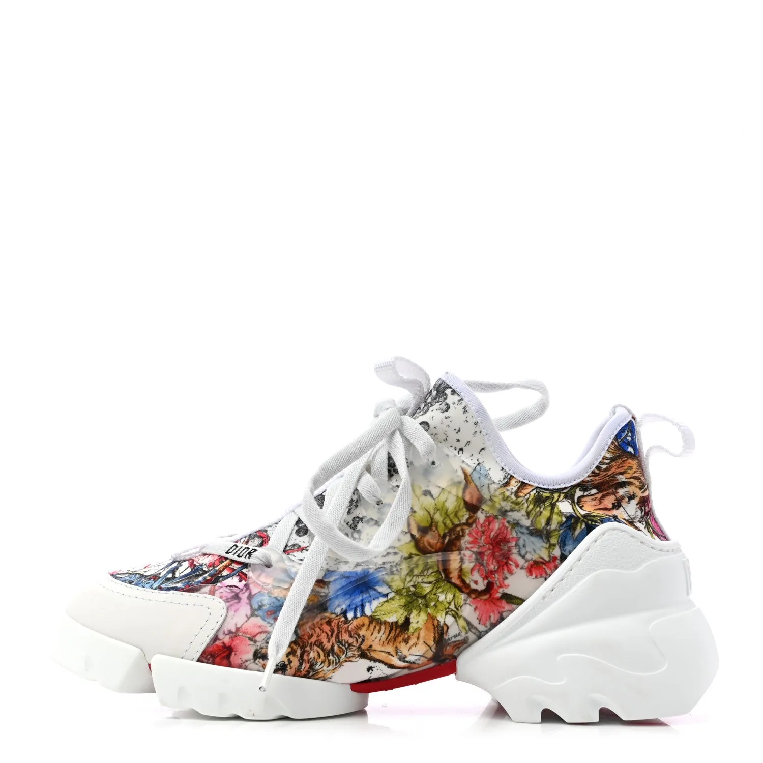 CHRISTIAN DIOR D-CONNECT ZODIAC PRINTED WHITE MULTICOLOR SNEAKERS