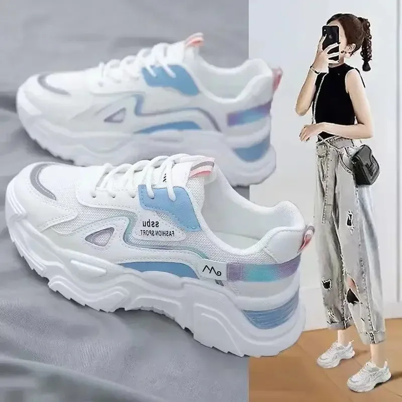 Chunky Platform Light Weight Lace Up Sneakers