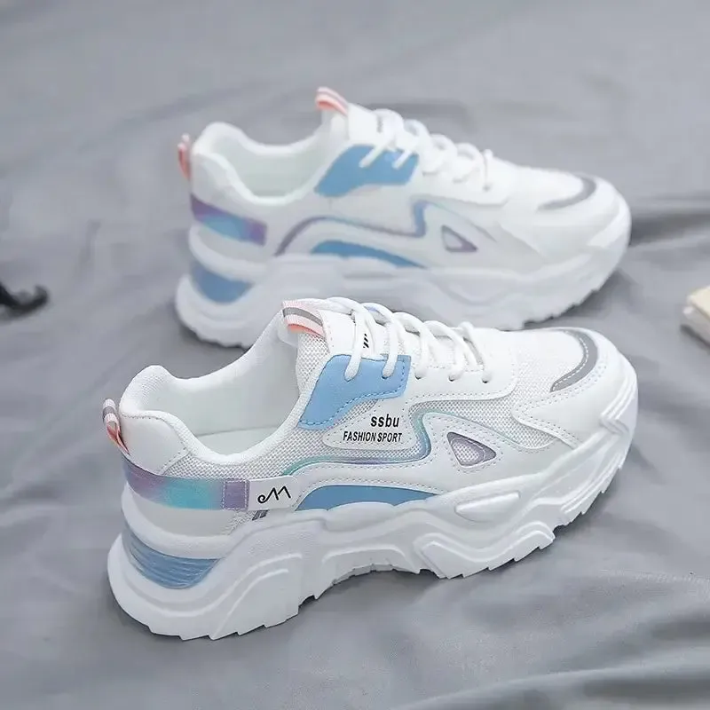 Chunky Platform Light Weight Lace Up Sneakers