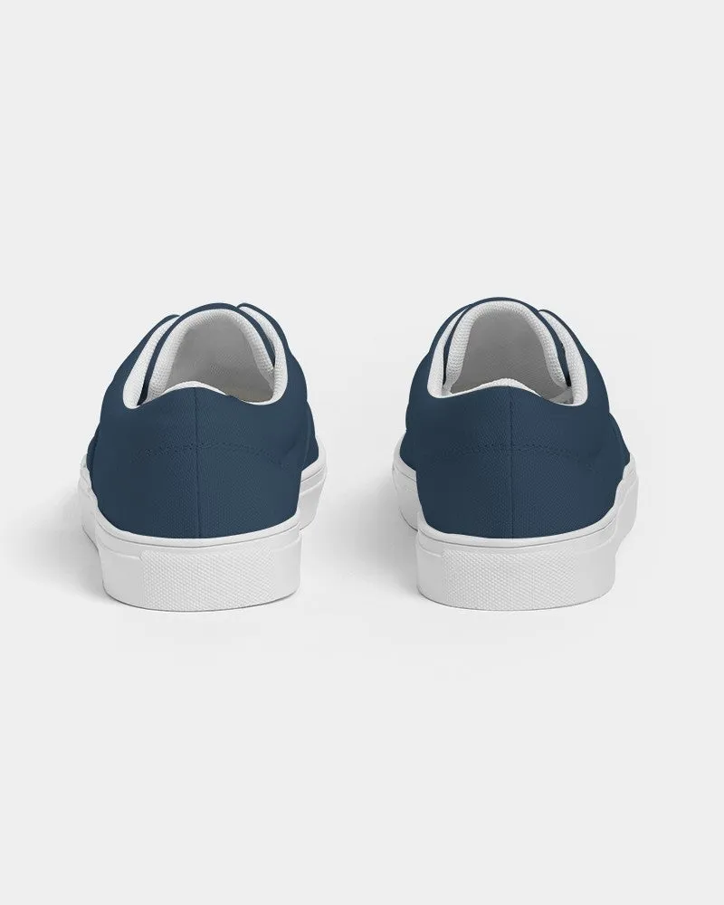 Dark Blue Men's Canvas Sneakers | Men's | Dark Pastel Blue | C60M30Y0K80