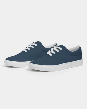 Dark Blue Men's Canvas Sneakers | Men's | Dark Pastel Blue | C60M30Y0K80