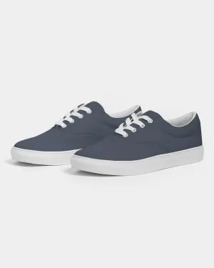 Dark Blue Women's Canvas Sneakers | Women's | Dark Pale Pastel Blue | C30M15Y0K80
