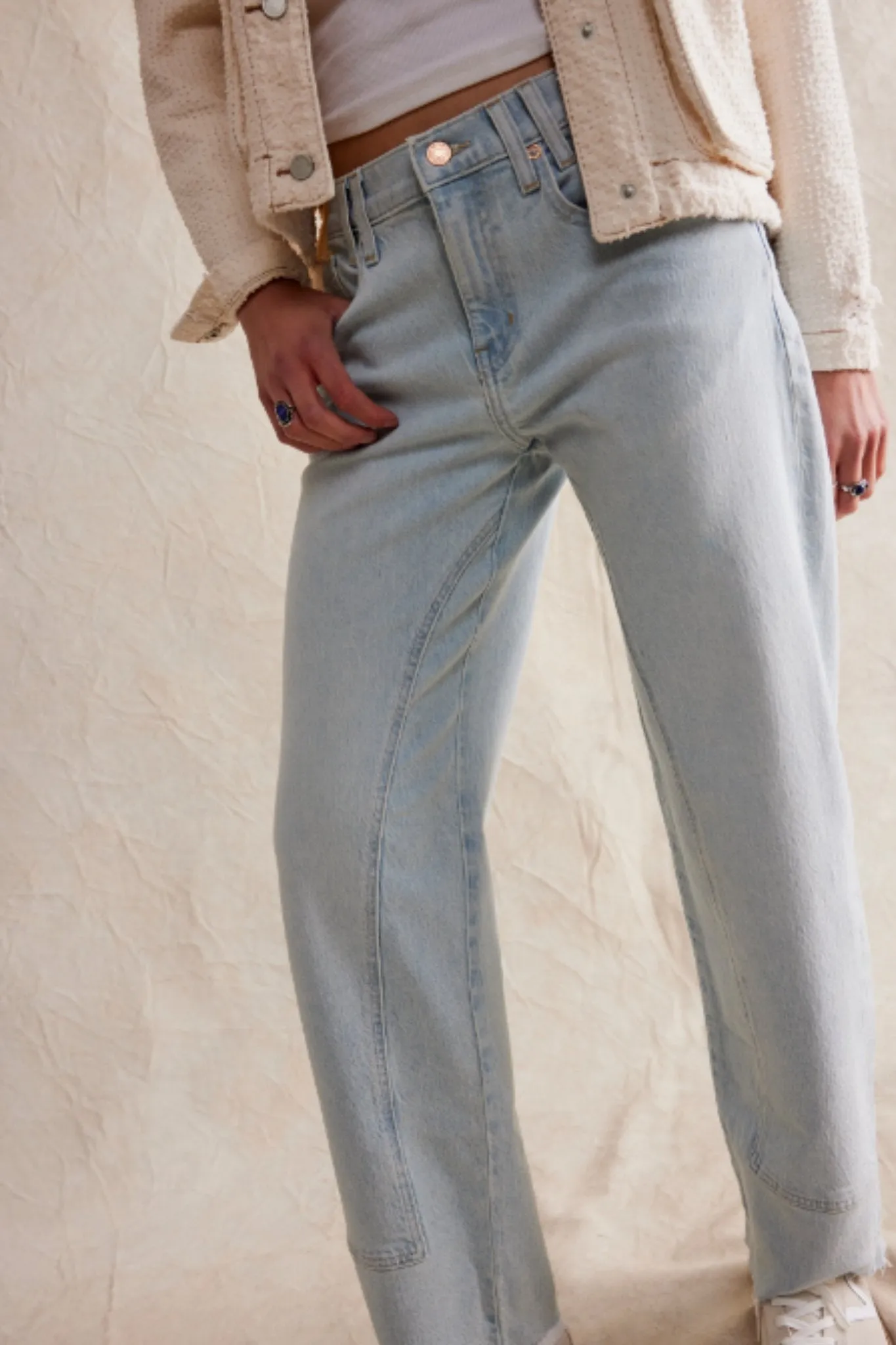 Free People: Risk taker mid rise straight