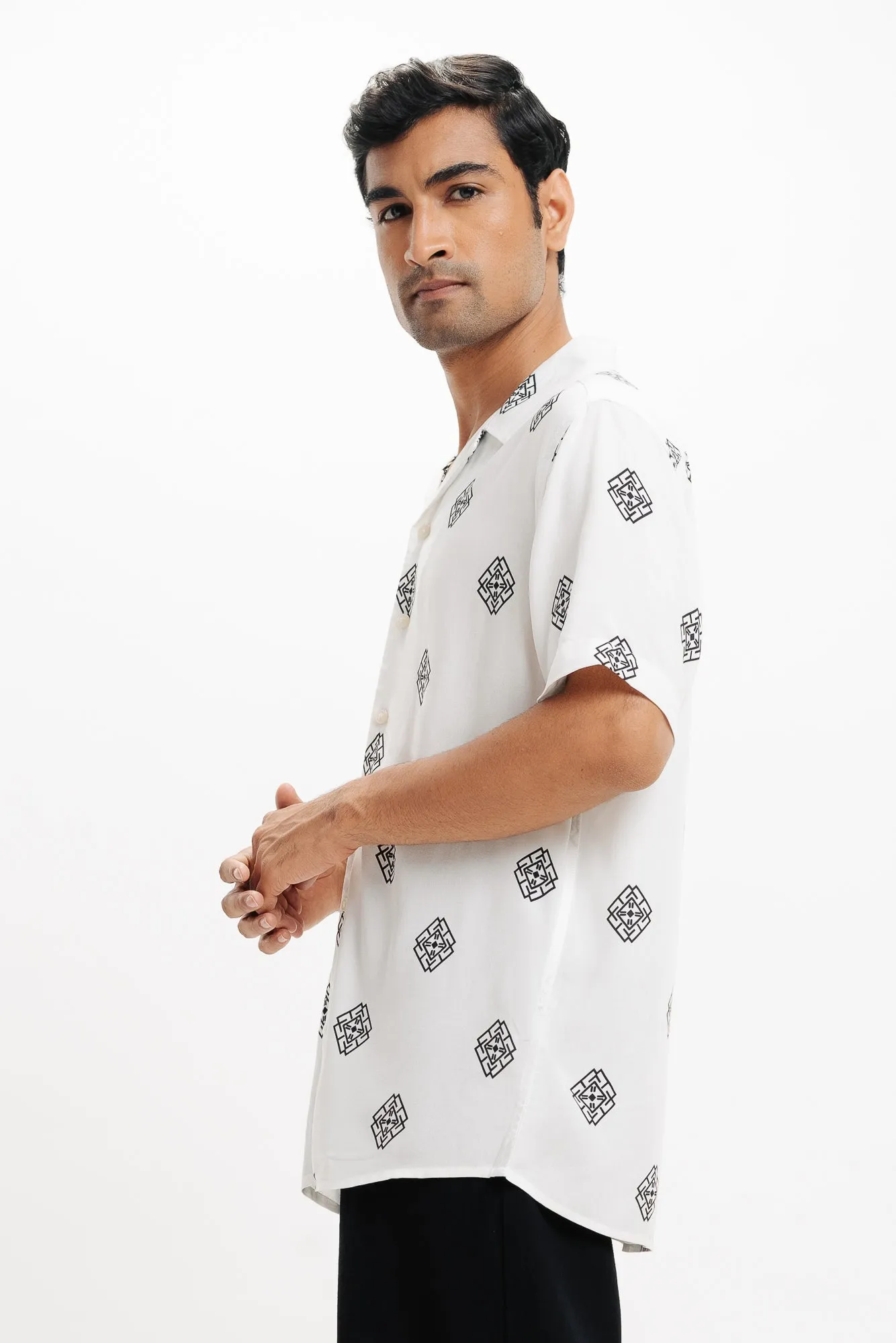 Geo Play Printed Men's Shirt