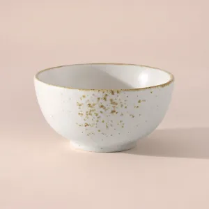 Gold Porcein Splatter Round Dip Bowl | 2.5 x 1.2 inches