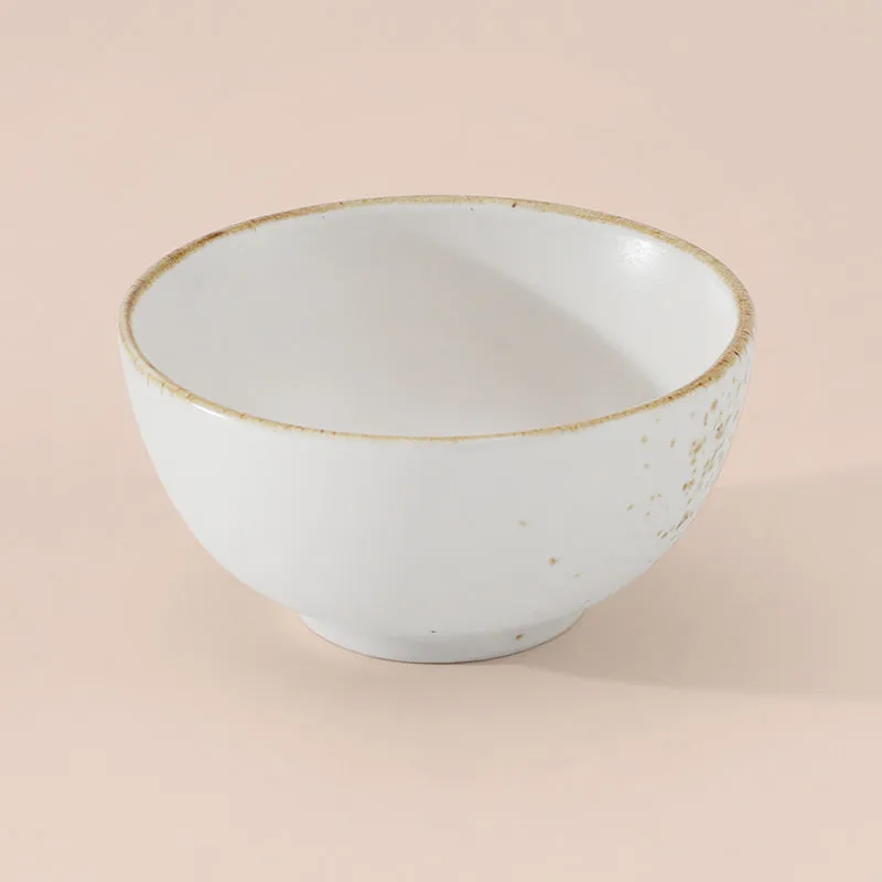 Gold Porcein Splatter Round Dip Bowl | 2.5 x 1.2 inches