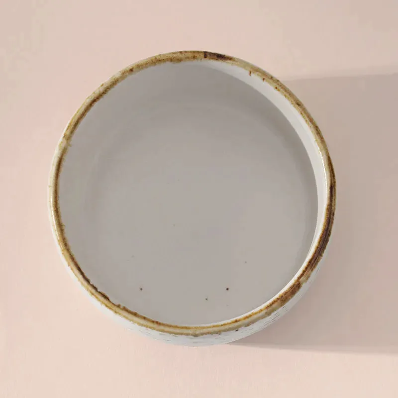 Gold Porcein Splatter Round Dip Bowl | 2.5 x 1.2 inches