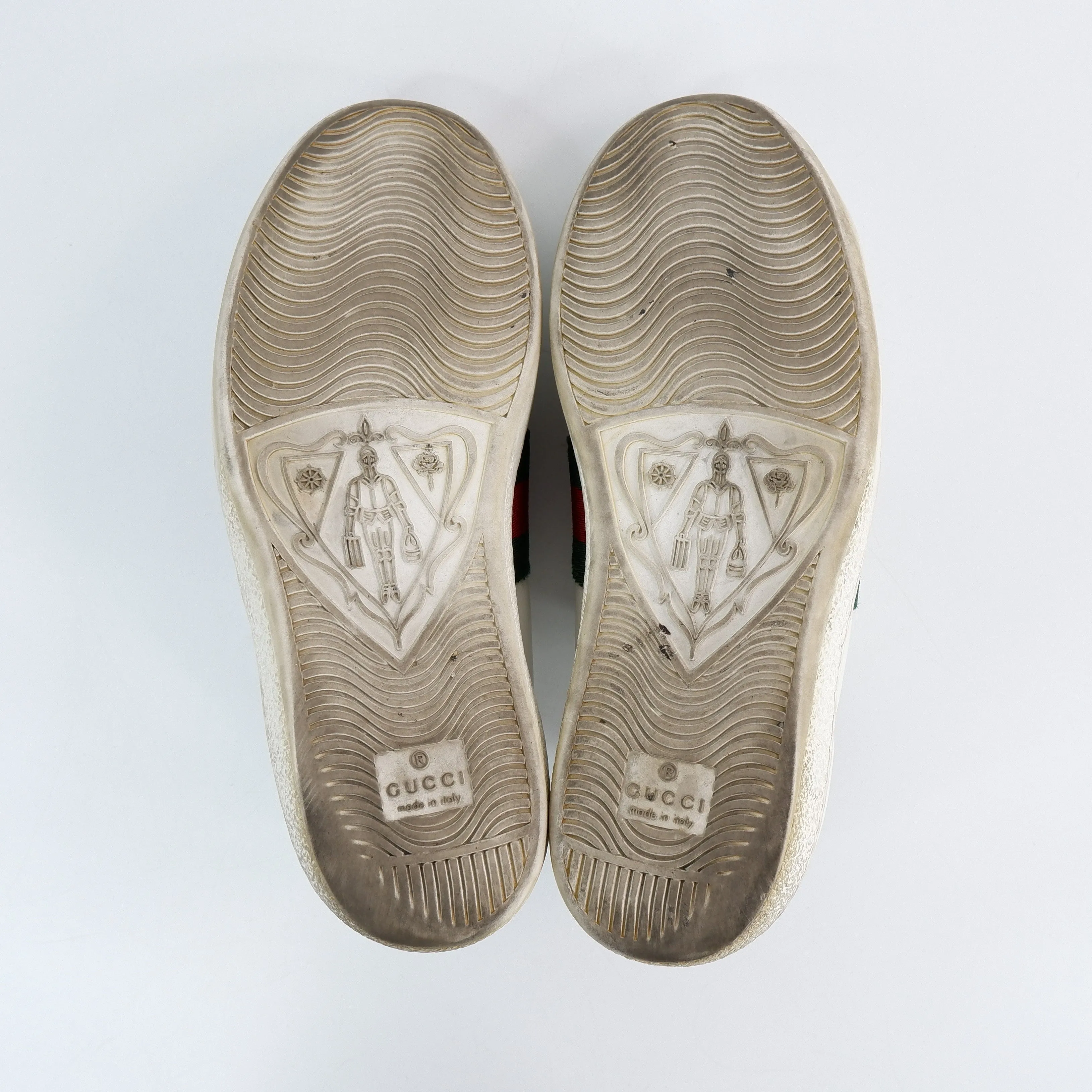 Gucci Ayers Bee Embroidered Womens Ace Sneaker White 35