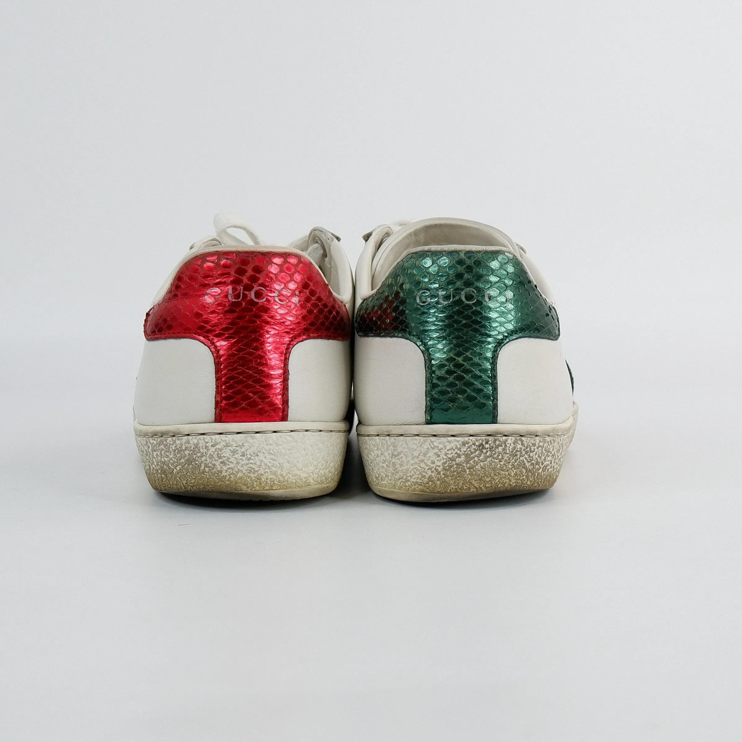 Gucci Ayers Bee Embroidered Womens Ace Sneaker White 35