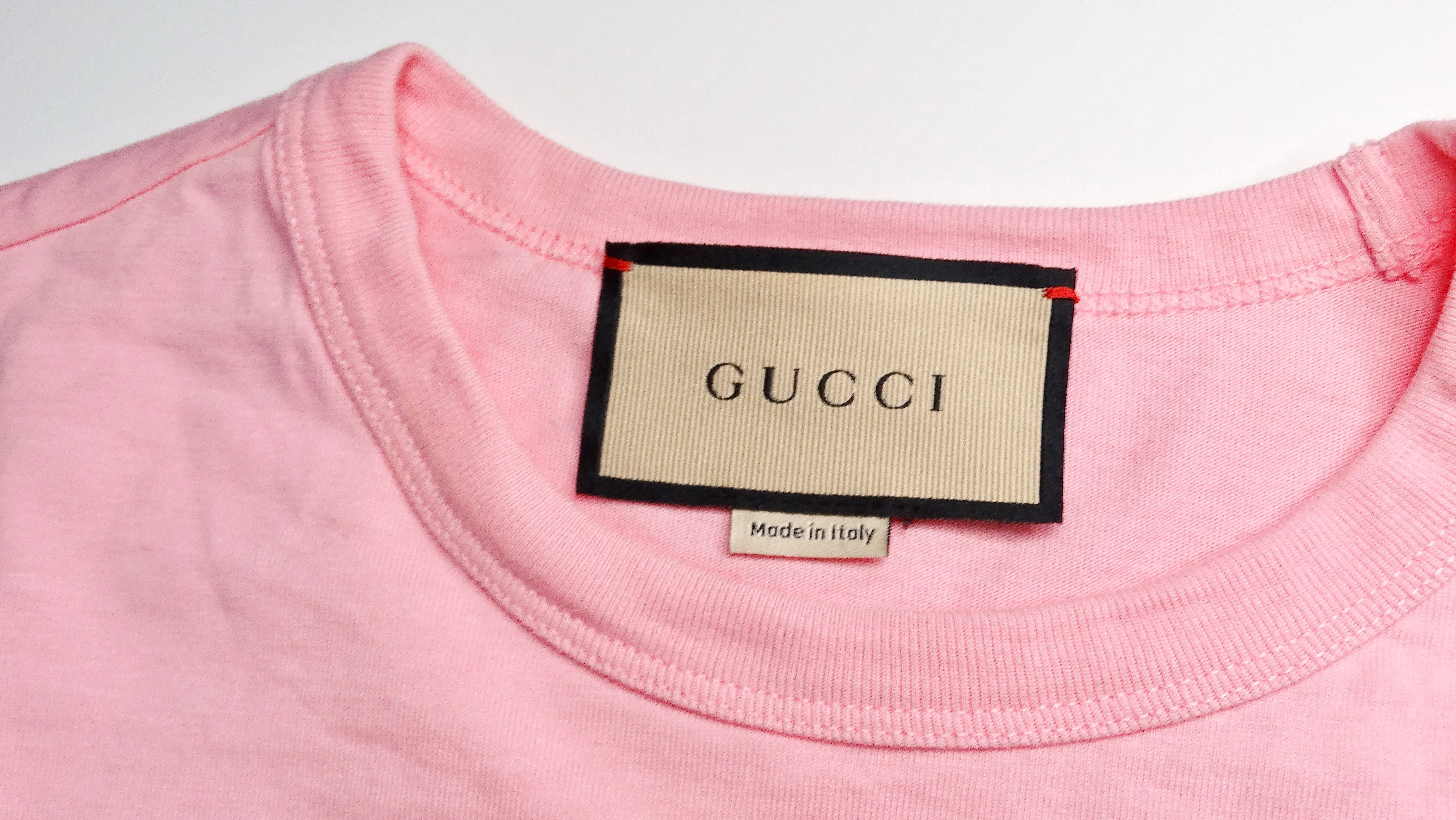 Gucci "Sweet Gucci" Cotton Pink T-shirt