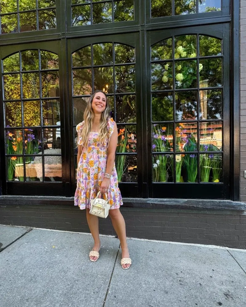Hattie Floral Printed Mini Dress