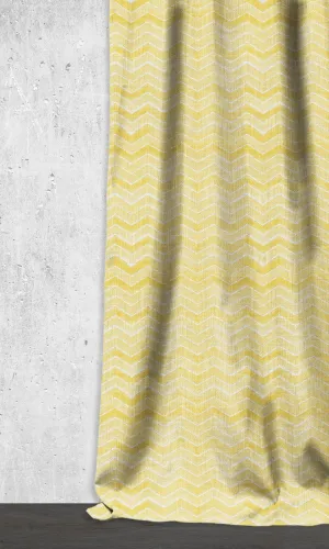 'Jasmine Honey' Chevron Print Shades (White/ Yellow)