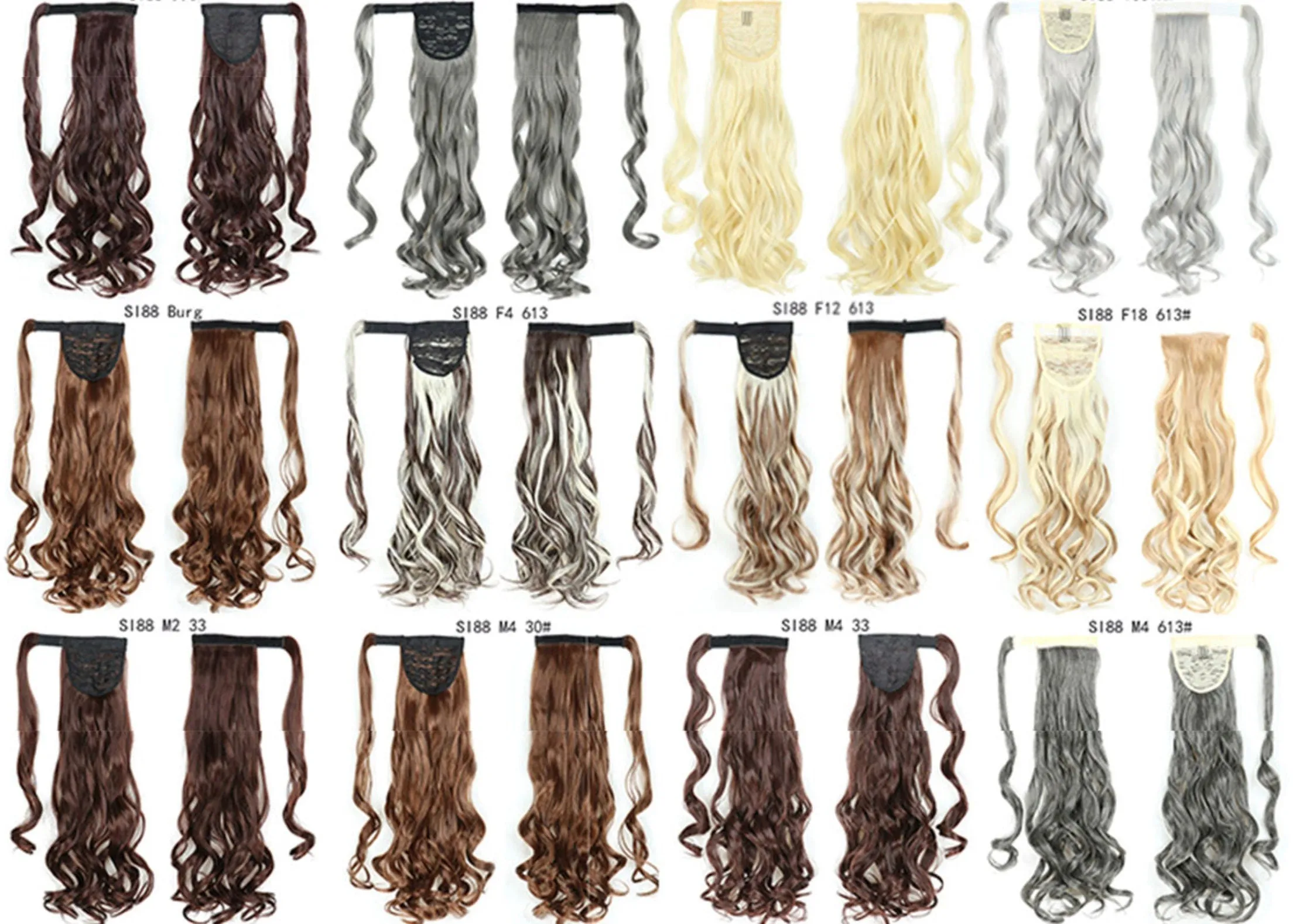 Long Straight Ponytail , Clip In Ponytail Hair Extension , Synthetic Fake Hair Best Seller