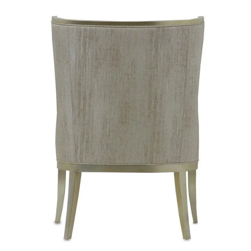 Luminous Silvery Gold wing Chair