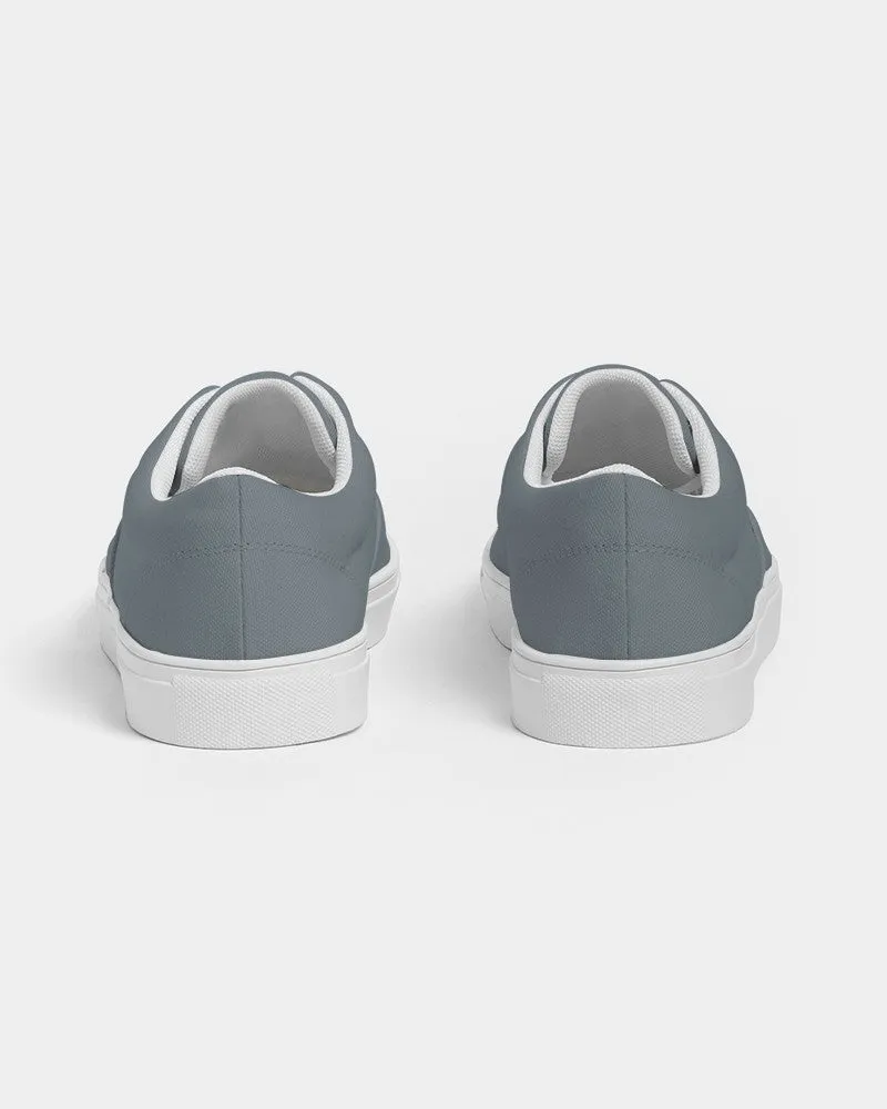Medium Dark Cyan Gray Men's Canvas Sneakers | Men's | Medium Dark Pale Cyan Gray | C10M0Y0K60