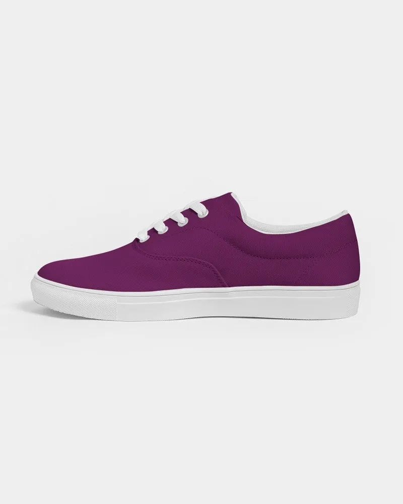 Medium Dark Magenta Purple Women's Canvas Sneakers | Women's | Medium Dark Pure Magenta Purple | C25M100Y0K60