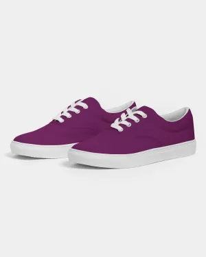 Medium Dark Magenta Purple Women's Canvas Sneakers | Women's | Medium Dark Pure Magenta Purple | C25M100Y0K60