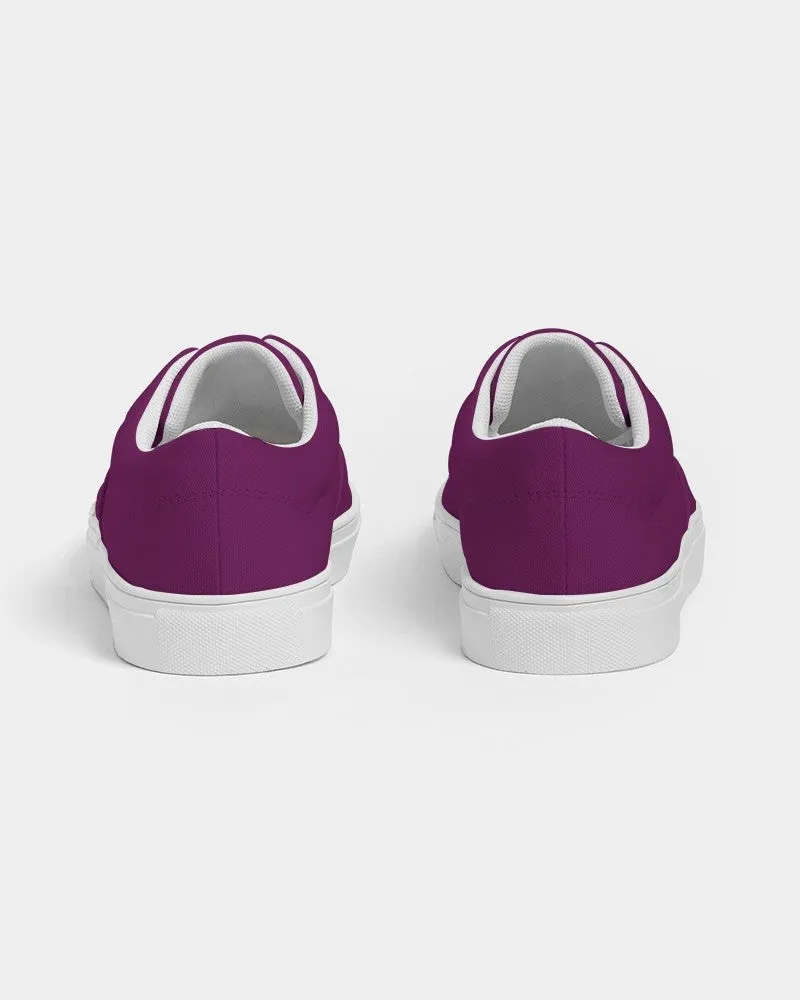 Medium Dark Magenta Purple Women's Canvas Sneakers | Women's | Medium Dark Pure Magenta Purple | C25M100Y0K60