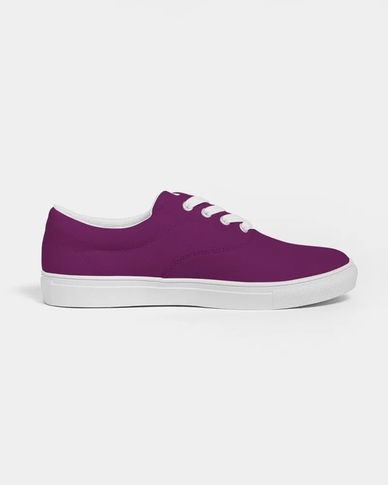 Medium Dark Magenta Purple Women's Canvas Sneakers | Women's | Medium Dark Pure Magenta Purple | C25M100Y0K60
