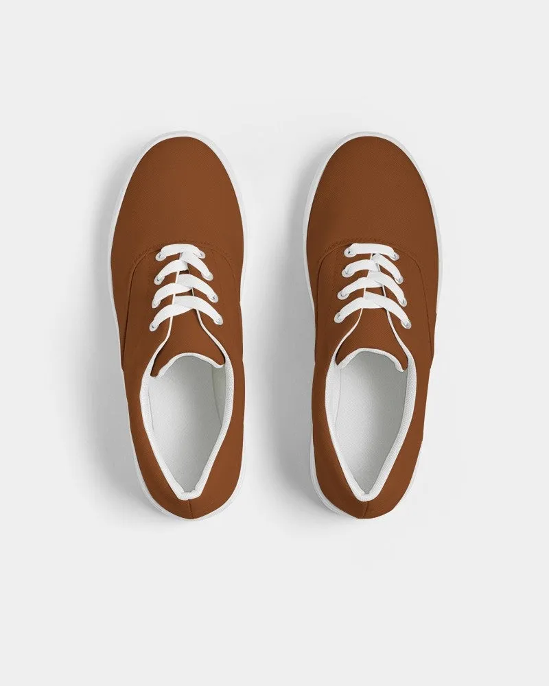 Medium Dark Orange Women's Canvas Sneakers | Women's | Medium Dark Pure Orange | C0M75Y100K60