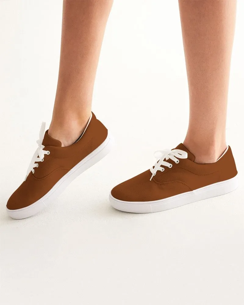 Medium Dark Orange Women's Canvas Sneakers | Women's | Medium Dark Pure Orange | C0M75Y100K60