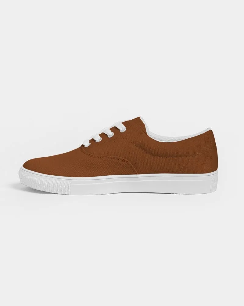 Medium Dark Orange Women's Canvas Sneakers | Women's | Medium Dark Pure Orange | C0M75Y100K60