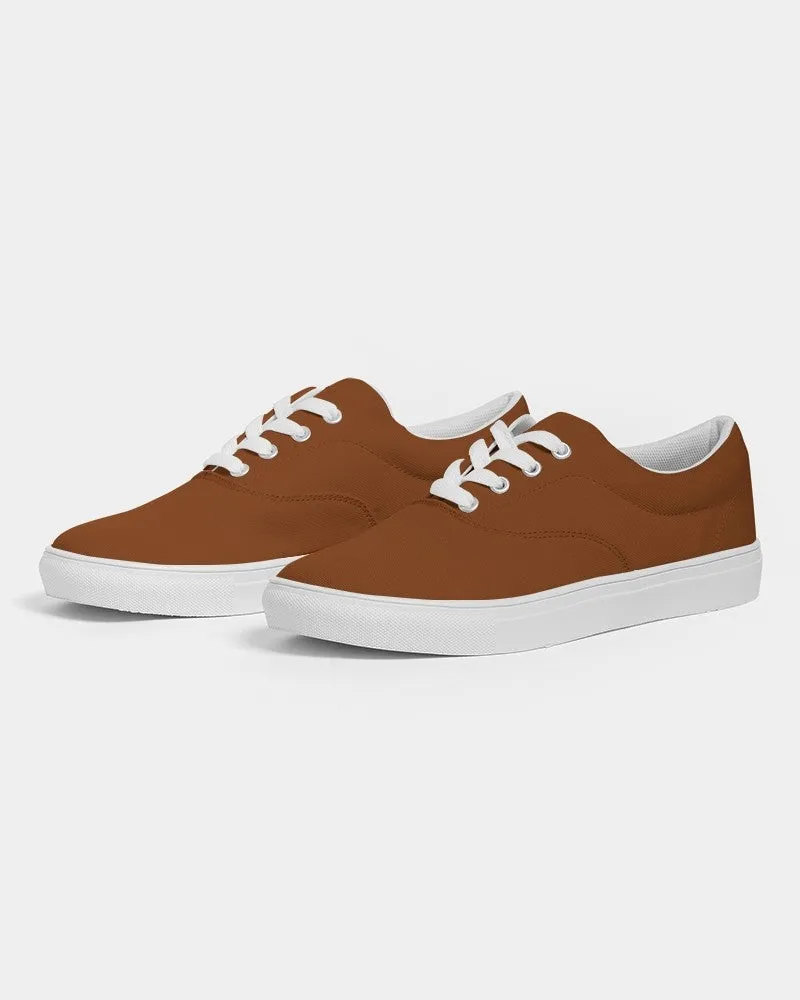 Medium Dark Orange Women's Canvas Sneakers | Women's | Medium Dark Pure Orange | C0M75Y100K60