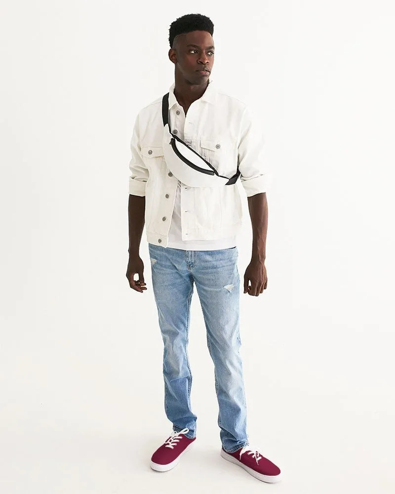 Medium Dark Pink Men's Canvas Sneakers | Men's | Medium Dark Pure Pink | C0M100Y50K60