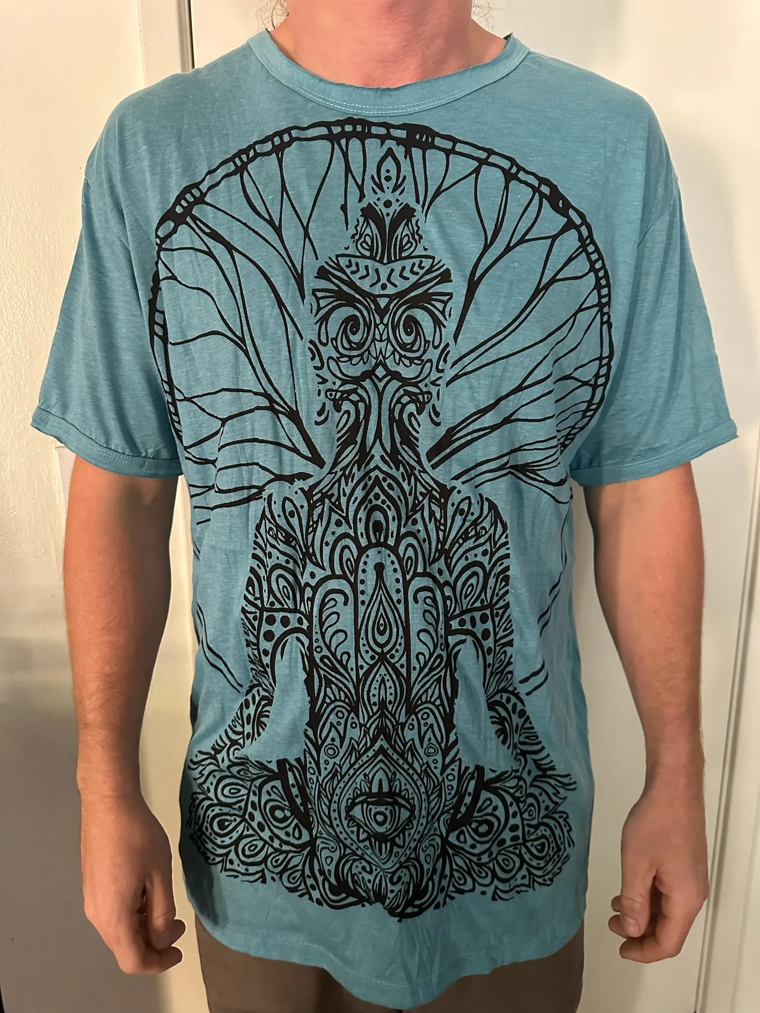 Men's Printed Meditating Buddha T-Shirt