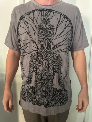 Men's Printed Meditating Buddha T-Shirt