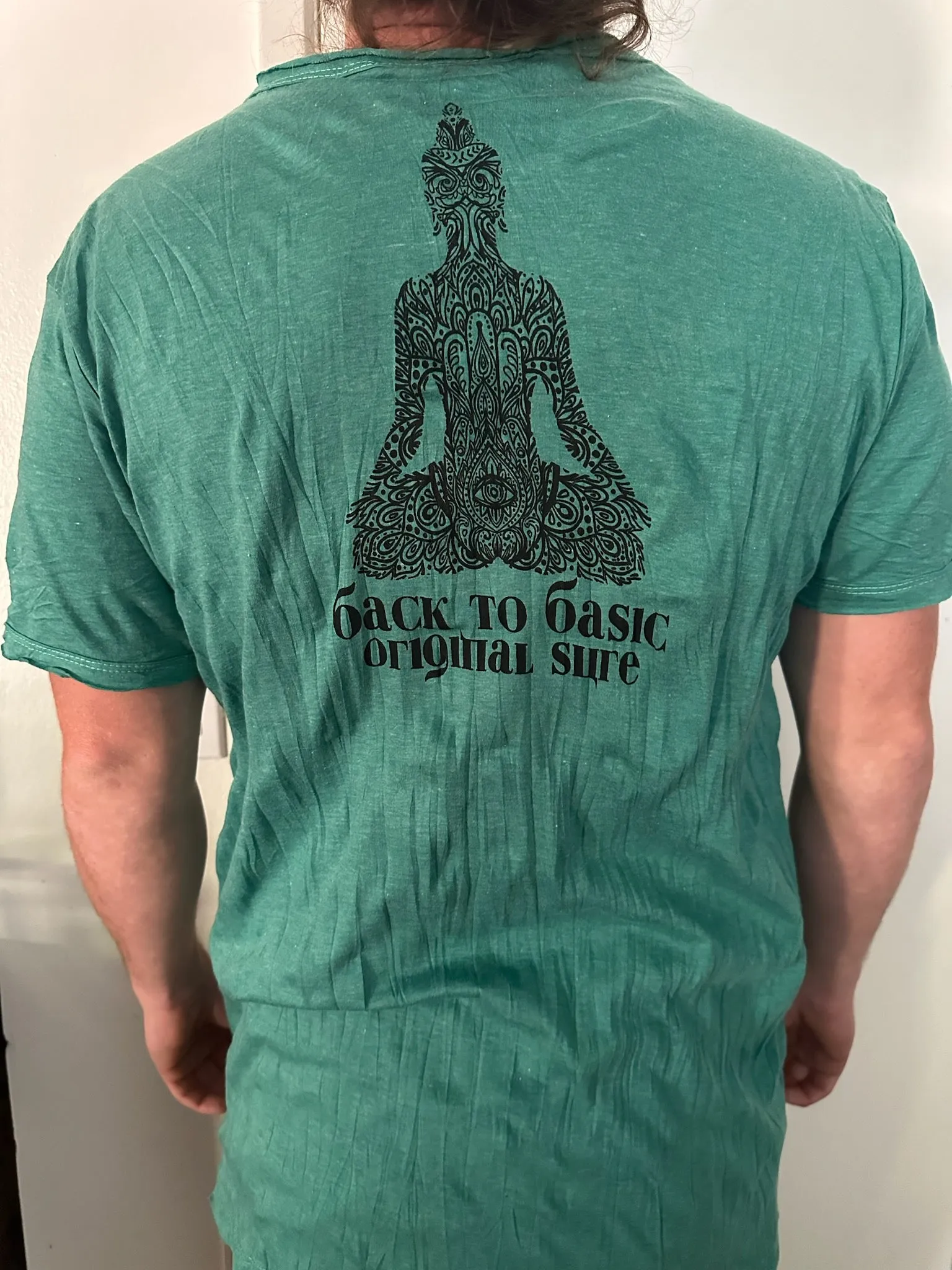 Men's Printed Meditating Buddha T-Shirt