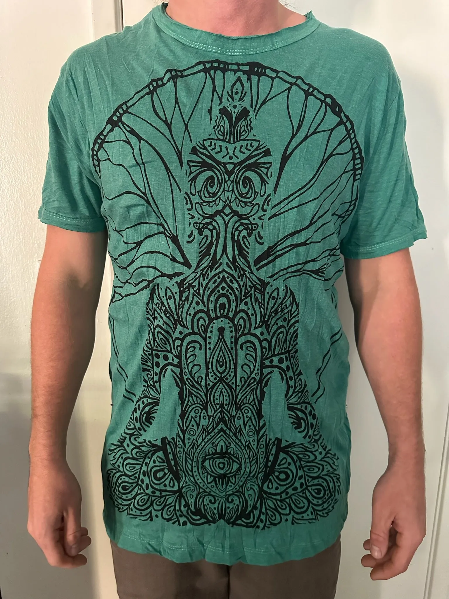 Men's Printed Meditating Buddha T-Shirt