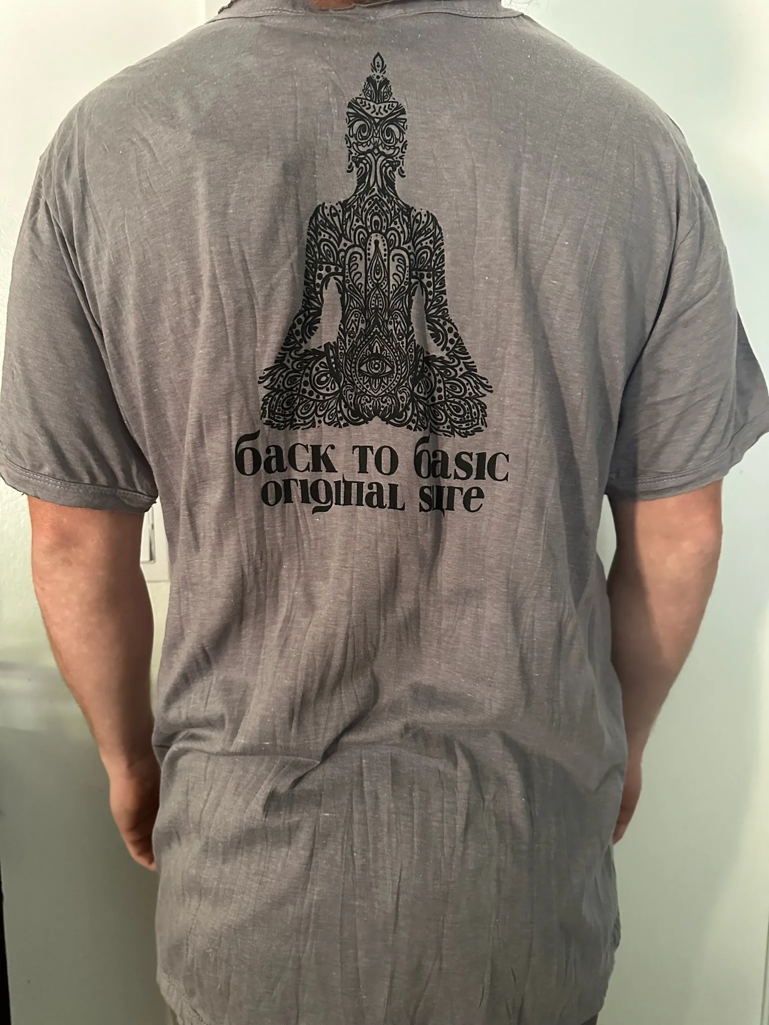 Men's Printed Meditating Buddha T-Shirt