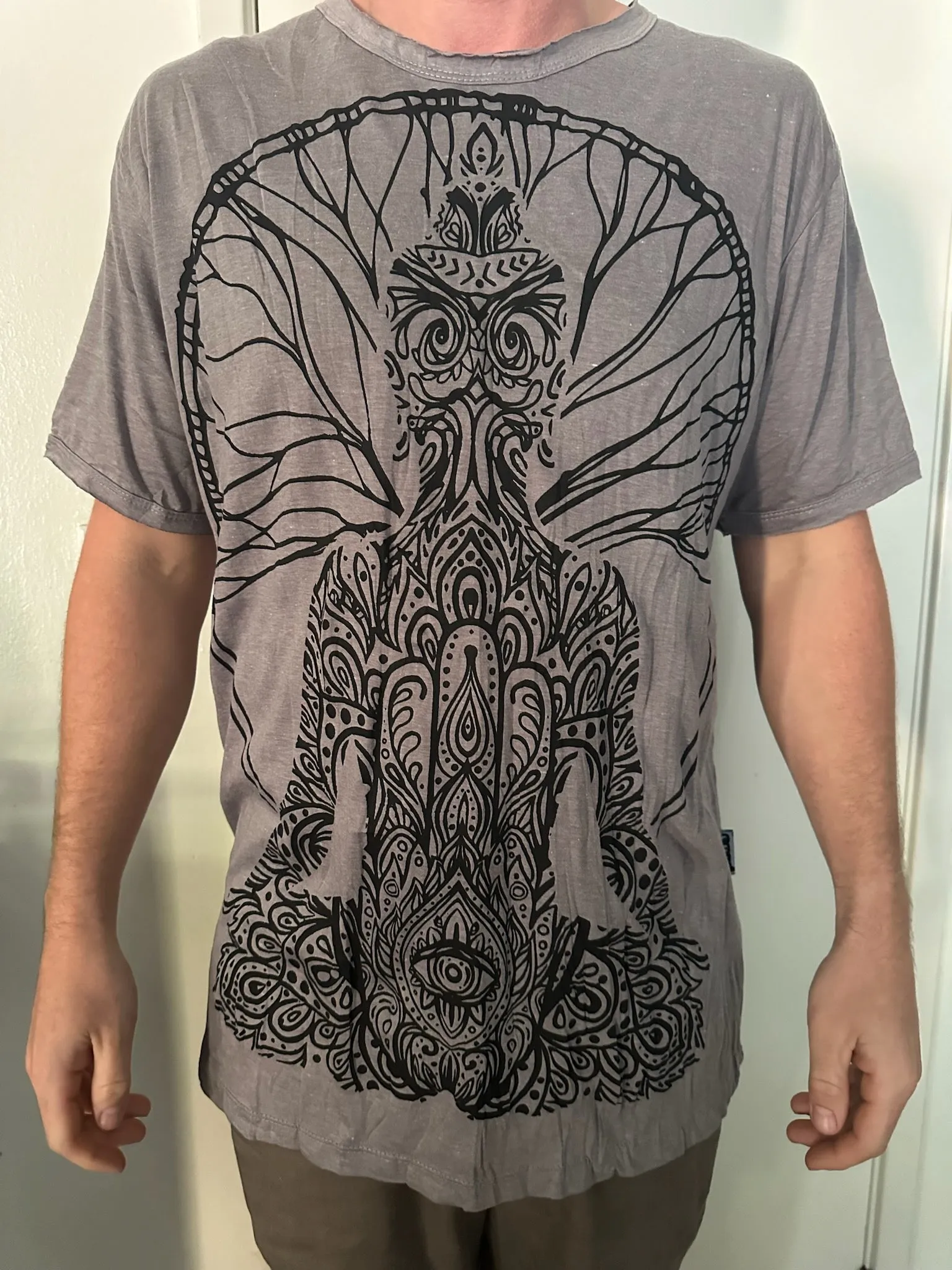 Men's Printed Meditating Buddha T-Shirt