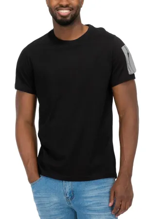 Mens Sleeve Pouch Black Tee